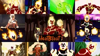 All heatblast transformations in all Ben 10 series