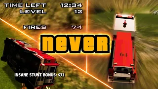 NEVER perform this FIRE TRUCK STUNT - How to fail Firefighter Mission on 12th level in GTA SA