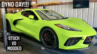 Stock vs Modded C8 Dyno Day!!!