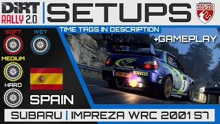 Subaru Impreza WRC 2001 S7 | Spain SETUPS | DiRT Rally 2.0