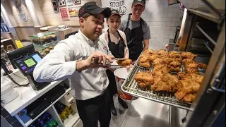 A work day at KFC#KFCcookingprocess#kfcchicken #breadingprocedure #kfc 🍗🔥