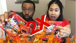 2X SPICY NOODLE CHALLENGE!