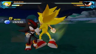 DragonBall Z Budokai Tenkaichi Crossover! Super Sonic Vs Shadow!