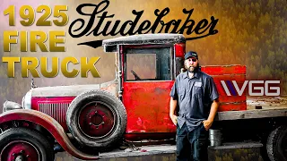 Forgotten 1925 Studebaker HEARSE / FIRE TRUCK! - Will it RUN AND DRIVE after 17 years?