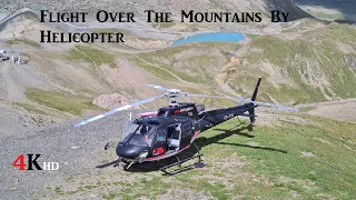 Flight Over The Mountains By Helicopter (Airbus H125).