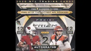 2020 Panini Prizm Football Jumbo Hobby Box 1 PYT + 3 Random Break #2