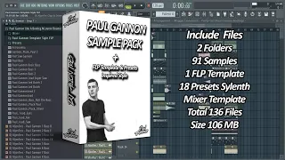 Paul Gannon Sample Pack +FLP Template & Presets Inspired Style