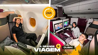 24HRS VIAJANDO EM PRIMEIRA CLASSE!! 🇦🇪 ( VIAGEM PARA DUBAI )