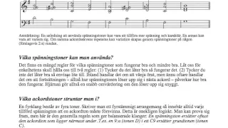 9. Jazzarrangering – fyrstämmigt blås med spänningstoner