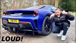 LISTEN TO MY FERRARI 488 PISTA’S NEW INCONEL EXHAUST! *LOUD*