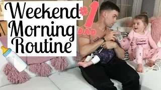 WEEKEND MORNING ROUTINE | HUSBAND TAKES OVER | Infant & Toddler | Tara Henderson