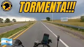 Ep.07 - TIVE QUE FUGIR DE UMA TORMENTA encontrei lagos de sal Viagem Moto Patagônia Argentina Lander