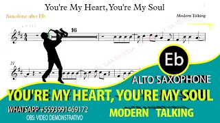 Modern Talking - You're My Heart, You're My Soul - Alto Sax Eb videoscore (demo)