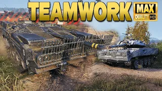 Strv 103B: Teamwork on a difficult map - World of Tanks