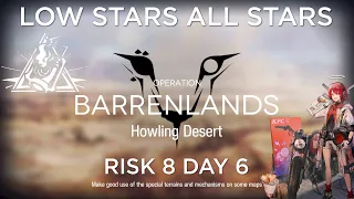 Arknights CC#9 Day 6 Risk 8 with Challenge Guide Low Stars All Stars