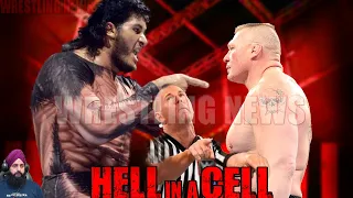 HELL IN A CELL Brock Lesnar vs Giant Gonzalez Match - Wrestling News