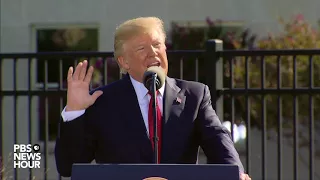 President Trump speaks at Pentagon 9/11 memorial ceremony