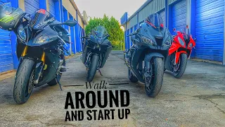 Walk Around & Cold Start!! Ninja H2 , ZX10R , S1000RR