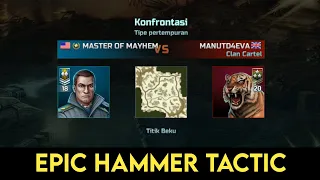 Epic Hammer tactic - Art of War 3: PvP RTS modern warfare strategy game - Free premium vs Avatar VIP