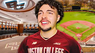 Touring Boston College's AMAZING Baseball Facility! ($200,000,000)