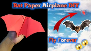 Bat Paper Airplane DIY that flies far and forever | fly like a bat | marvelous paper planes