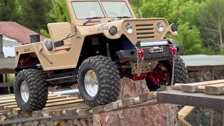 Traxxas TRX4 Jeep Warrior Umbau, The Rock Huddene #crawler #rccar #hobbywingfusion #4x4 #crawlerpark