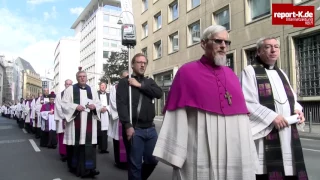 Trauerprozession für Kardinal Meisner von St. Gereon zum Kölner Dom