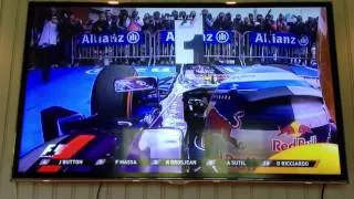 F1 2013, Belgium GP higthligth (last lap)/ whit norwegian commentary