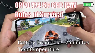 OPPO A74 5G Test Game Rules of Survival | Snapdragon 480 5G