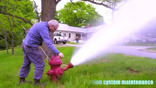 Distribution System Flushing in Bethel , Maine