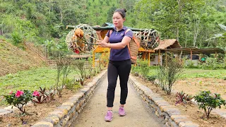 How to weave Bamboo baskets to Harvesting Chickens to sell & Participate in festivals village