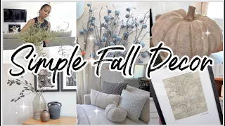 *NEW* 2023 FALL DECORATE WITH ME  | NEUTRAL FALL DECOR | kitchen, living room & entryway