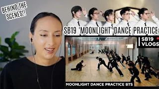 [SB19 VLOGS] MOONLIGHT Dance Practice BTS REACTION