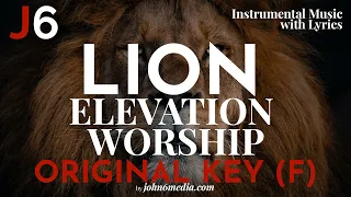 Elevation Worship | Lion Instrumental Music and Lyrics Original Key (F)