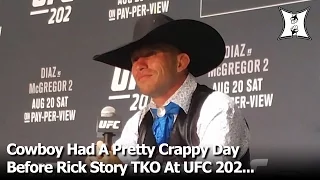 UFC 202: Cowboy Cerrone Had A Pretty Crappy Day Before Story Win; Wants 50 Fights In UFC (FULL)