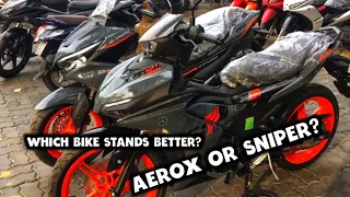 Aerox 155 vs Sniper 155 Side by Side Comparison 2022 || Which bike is better?