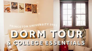 dorm tour & college essentials | princeton university 2021