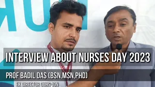 Sir badil das about Nurses day 2023 organized by Murshid-Sonam part 1.International nurses day.