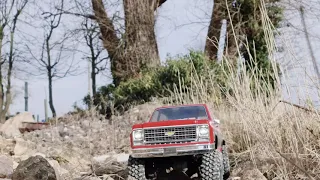 traxxas trx-4 with a 79 k5 blazer body.