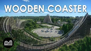 WOODEN COASTER - Realistic Planet Coaster Park - Wonder World Ep 10