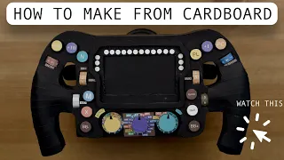 How to make a MERCEDES-AMG F1 W13 E PERFORMANCE steering wheel from cardboard DIY /Lewis and George/