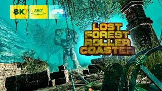 Lost Forest 🎢 Epic VR roller coaster ride [360° 8K]