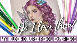 MY HOLBEIN COLORED PENCIL EXPERIENCE | DO I LOVE THEM? | My Completed Coloring Page Using Holbeins