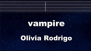 Practice Karaoke♬ vampire - Olivia Rodrigo 【With Guide Melody】 Instrumental, Lyric, BGM