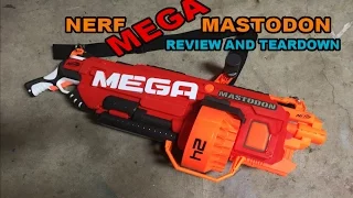 NERF MEGA MASTODON REVIEW AND TEARDOWN | Walcom S7