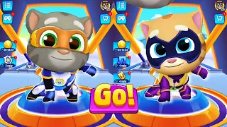 Talking Tom Hero Dash Gameplay Part 1. Elite Tom vs Ginger Superstar and Final Bosses