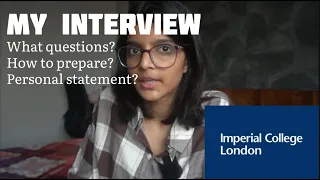 My IMPERIAL COLLEGE LONDON interview (all questions+tips)| International Student