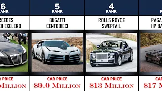 Most Expensive Cars In The World | Cars Comparison