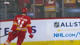 Mikael Backlund scores 5-on-3 shorthanded goal vs. New York