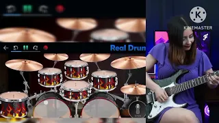 Gun and Roses - November Rain ( real drum  cover solo with juliana wilson 😁🤗)